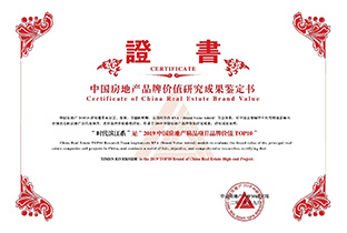 2019中国房地产精品项目品牌价值TOP10——新利luck18滨江系